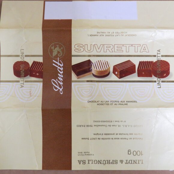 Lot of 4 Vintage 1970s European Cote D'Or and Lindt Chocolate Candy Wrappers - Picture 4 of 6